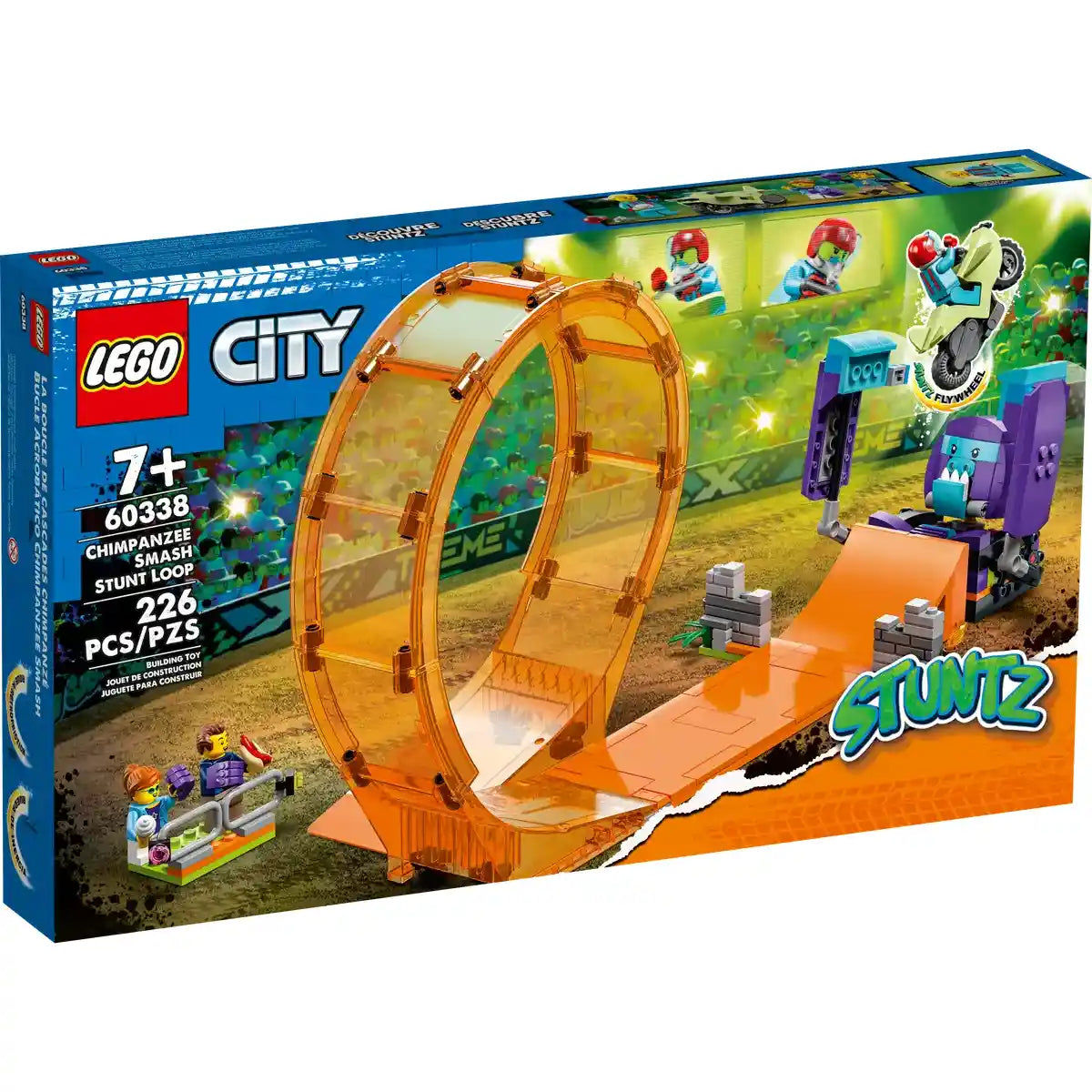 LEGO City Smashing Chimpanzee Stunt Loop 60338 Building Kit (226 Pieces)