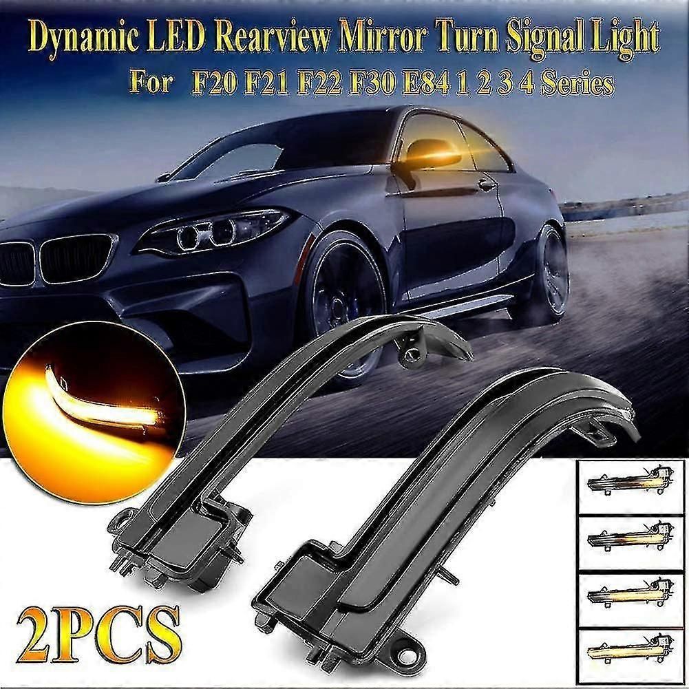 Car Led Dynamic Rearview Mirror Light Turn Signal Light Indicator Blinker For-for BMW F20 F21 F22 F30