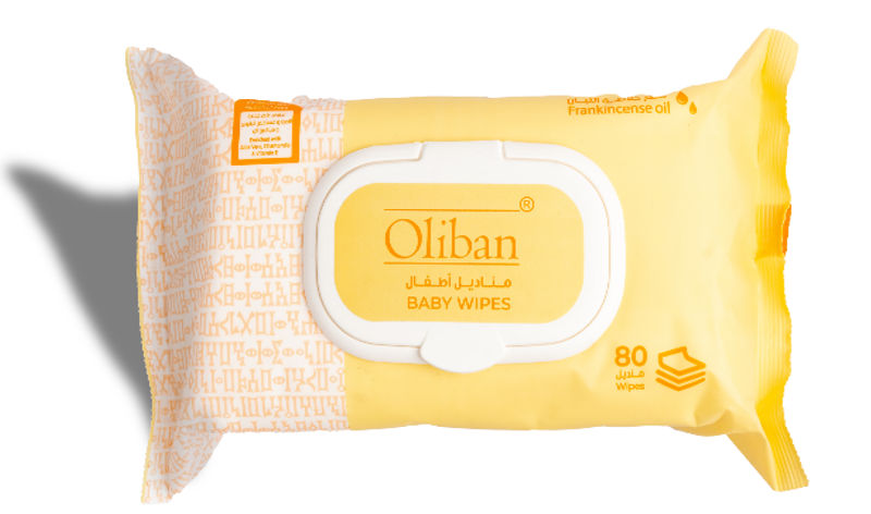 Oliban Baby Wipes 80's With Lid