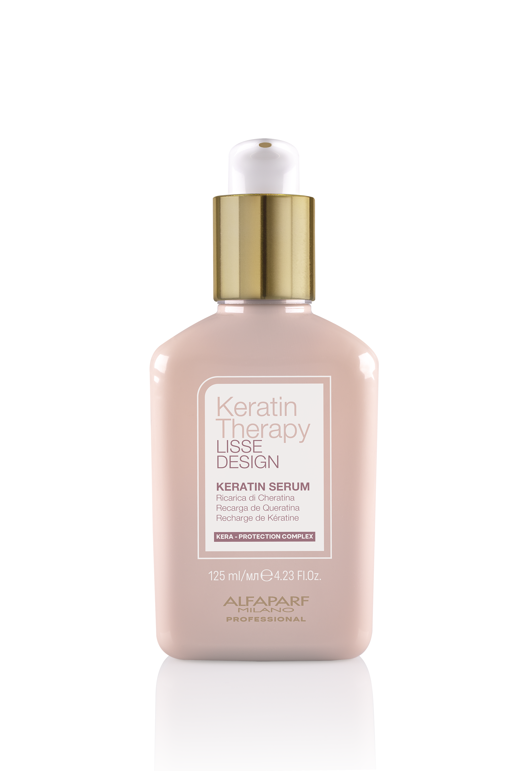 Alfaparf Milano Keratin Therapy Lisse Design Keratin Serum - Maintains and Enhances Salon Keratin Hair Treatments - Adds Shine, Protects, Smooths, Tames, and Defines - 4.23 Fl. Oz.