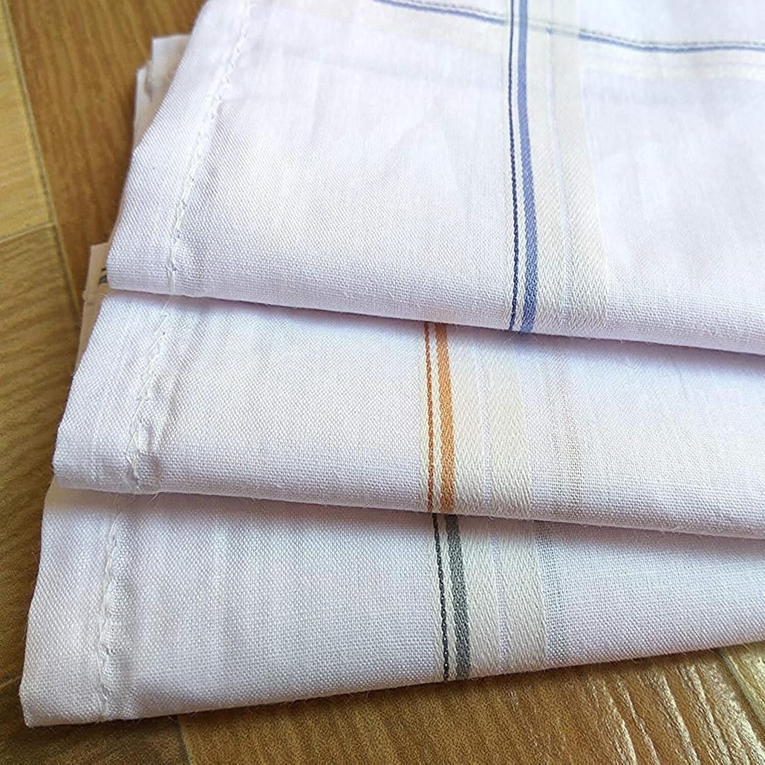 Set of 48 Cotton Hankies for Men Handkerchief Collection