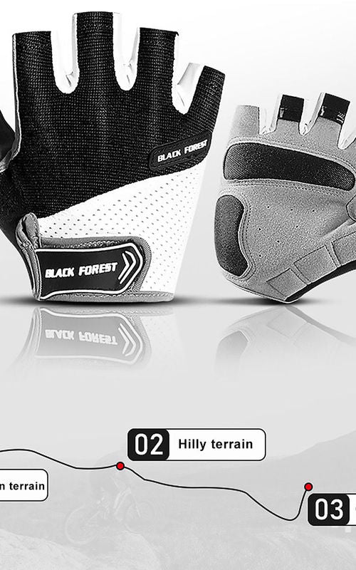 Cycling Gloves Half Finger Mountain Bike Gloves Anti Slip Shock Absorbing Gloves