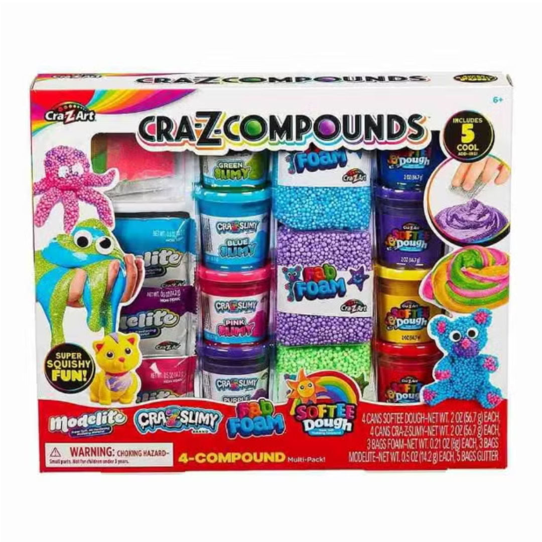 CRA-Z-Art, CRA-Z-COMPOUNDS, 4 COMPOUND Medium Multi-Pack Playset