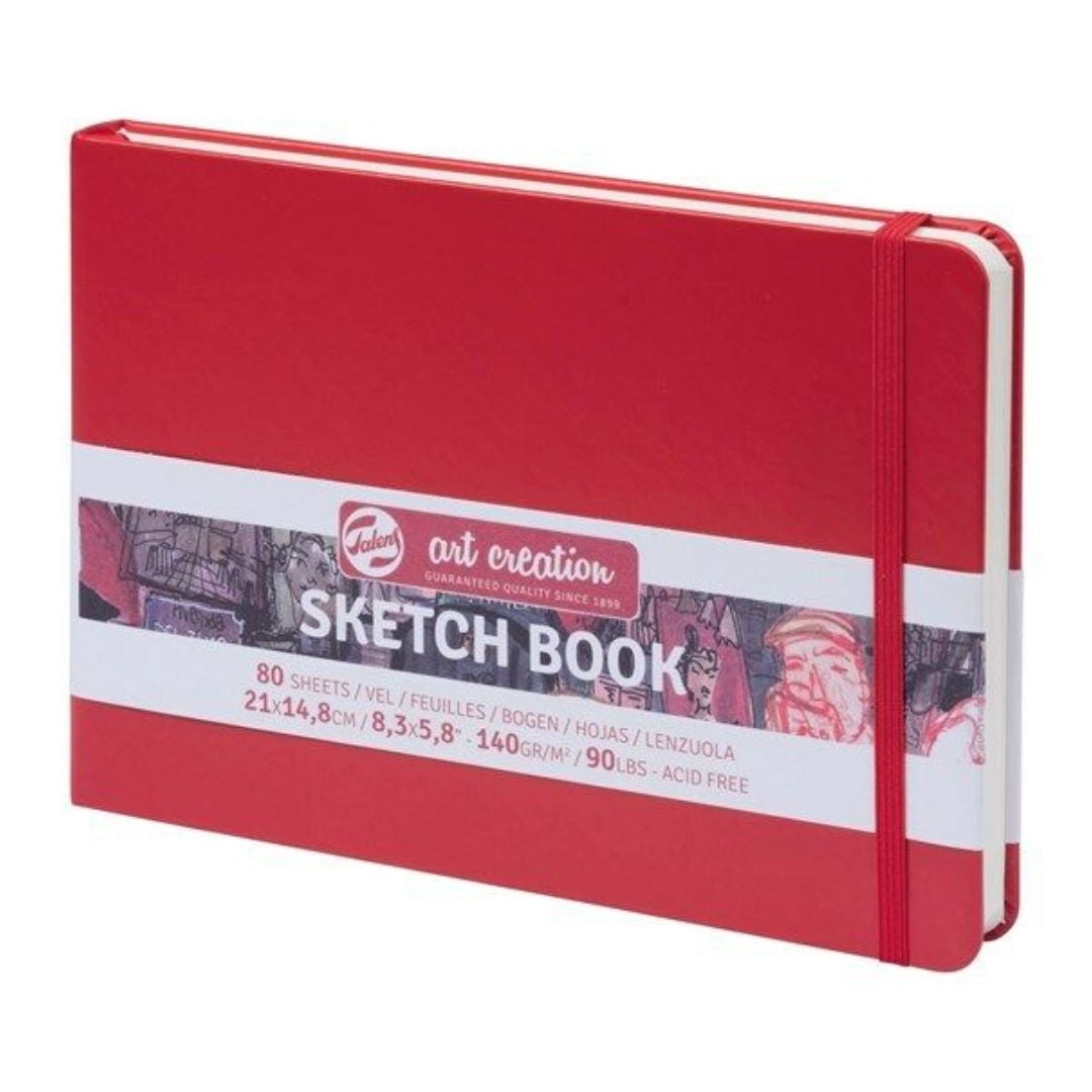 Royal Talens Red Sketchbook, 21×14.8 cm, 80 Sheets, 140 GSM