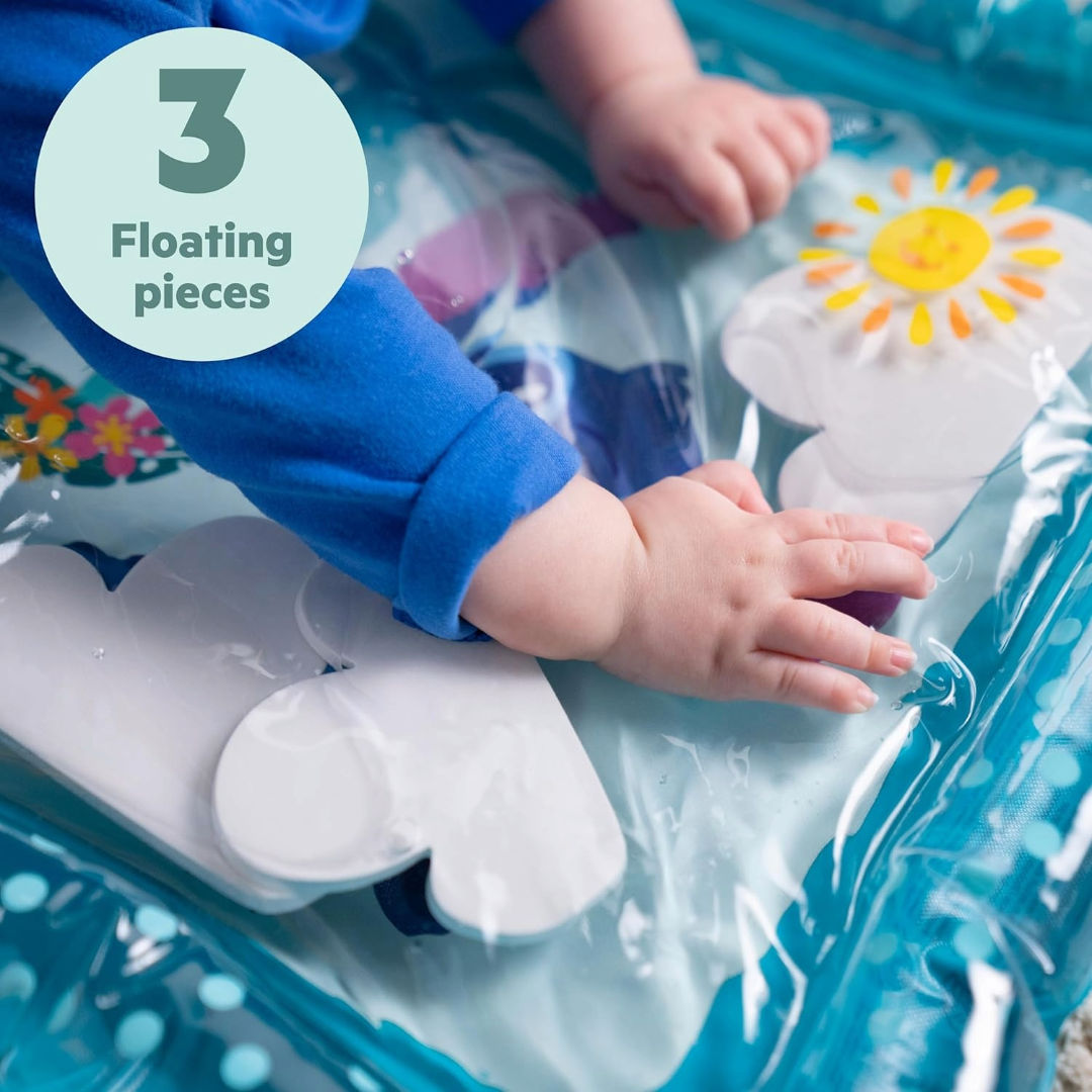 Bright Starts Disney Lilo & Stitch Baby Stitch Water Mat Making Waves Baby Play Mat (36.83 x 4.45 x 48.26cm), 0M - 3years