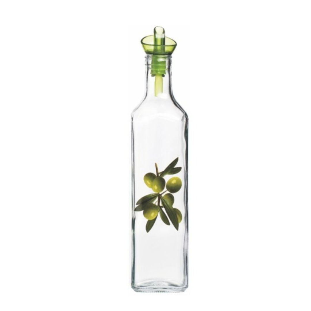 Herevin Oil & Vinegar Bottle, Green Olive