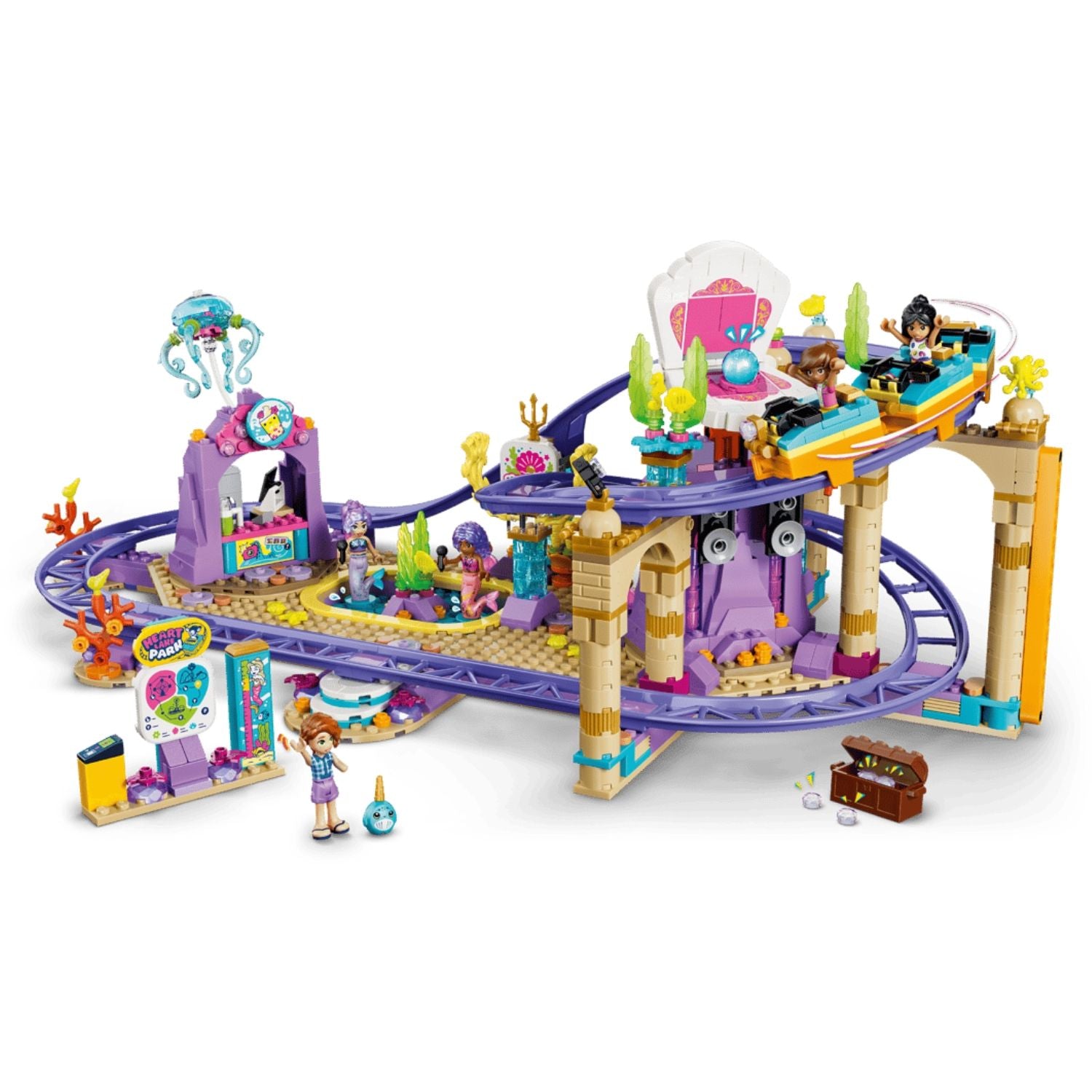 LEGO Friends 42703 Mermaid Roller Coaster Ride Building Toy Set, 864 Pieces for Girls Ages 8 Years and Above