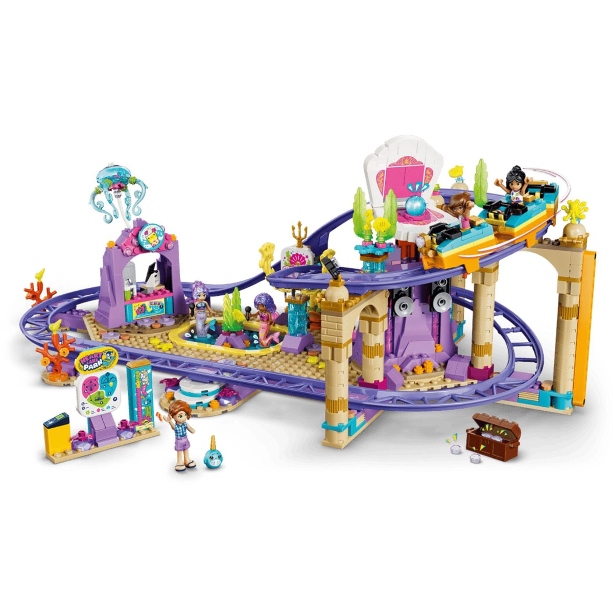 LEGO Friends 42703 Mermaid Roller Coaster Ride Building Toy Set, 864 Pieces for Girls Ages 8 Years and Above