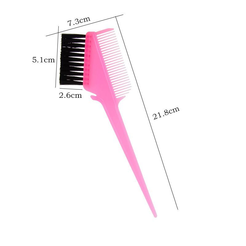 4Pcs Double-Sided Hair Dye Brush & Comb Set