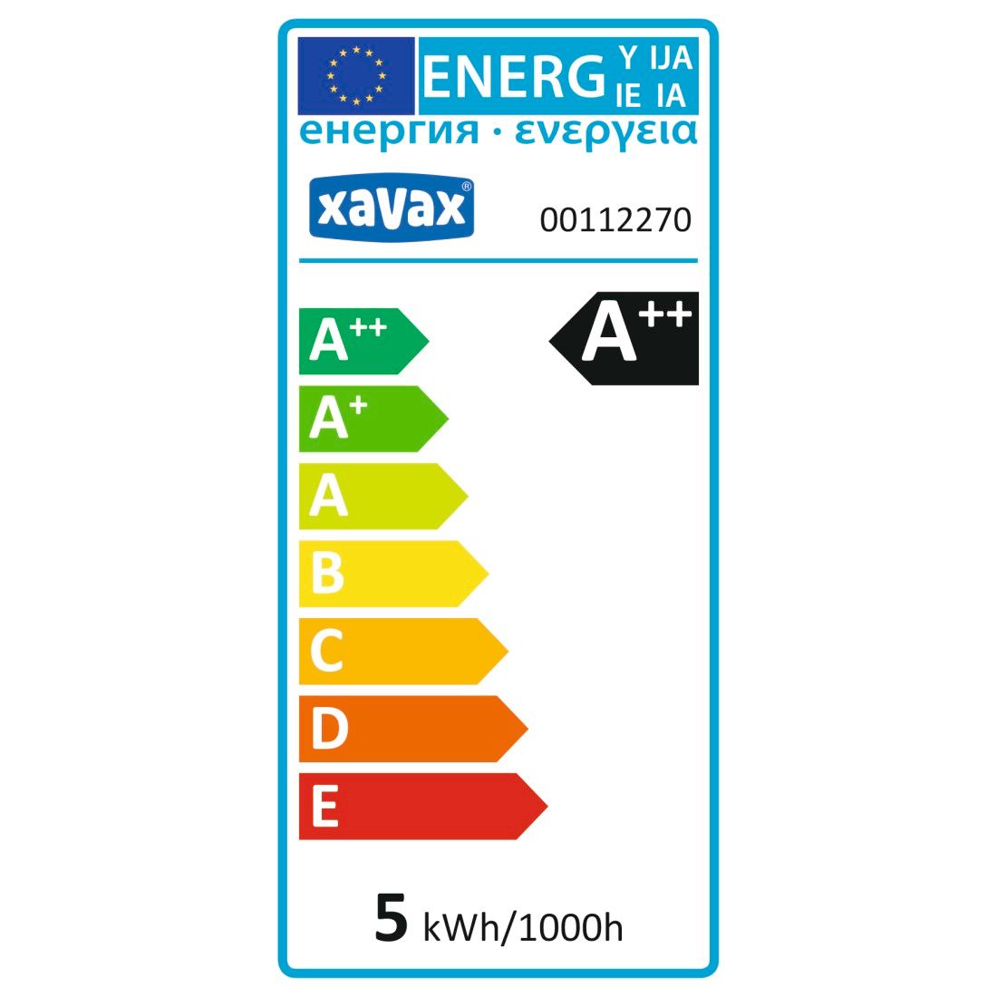 XAVAX 112270 LED Filament, E14 replaces 40W candle bulb, warm white, dimmable