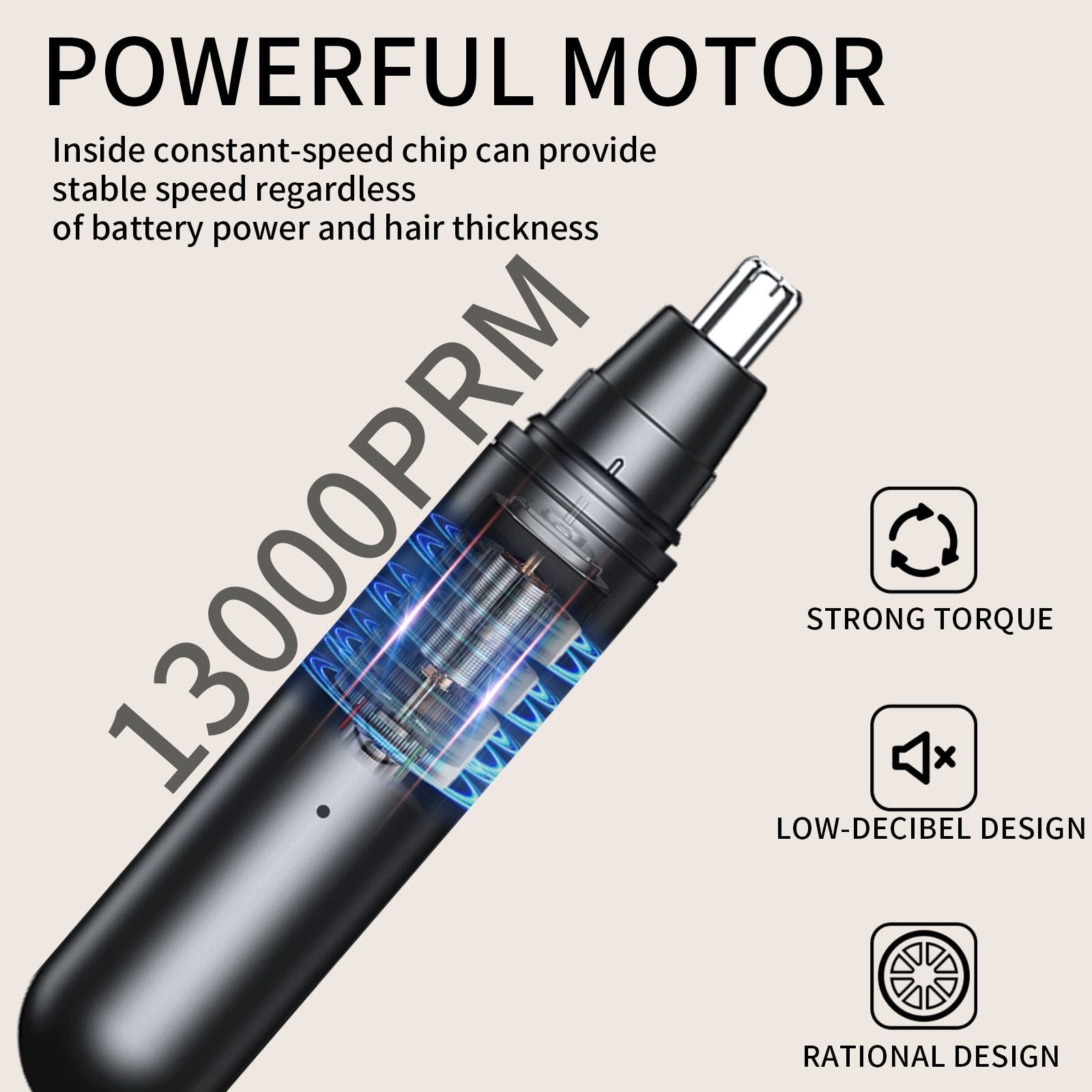 A8 2-in-1 Nose and Ear Hair Trimmer
