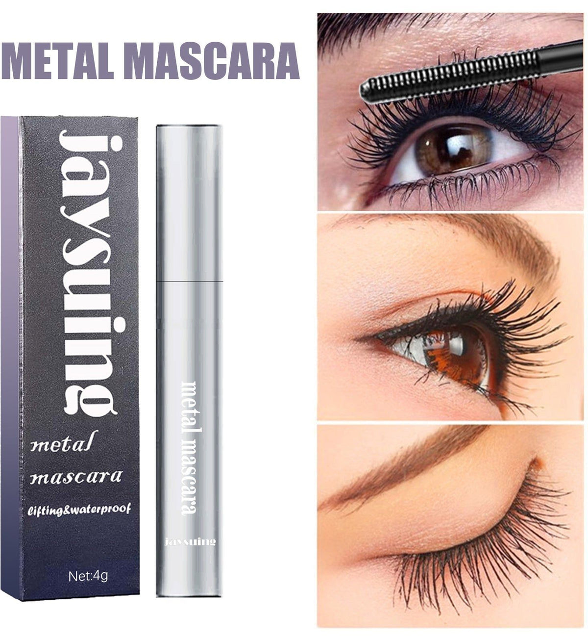 Curling Mascara, Dense and Slender Lashes, Natural Volume, Long-lasting, Perfect Curl ,4g