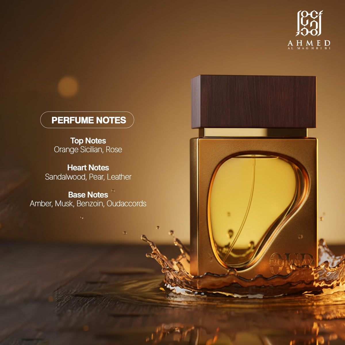 Ahmed Al Maghribi  Bombay Oud Eau De Parfum, 80ml