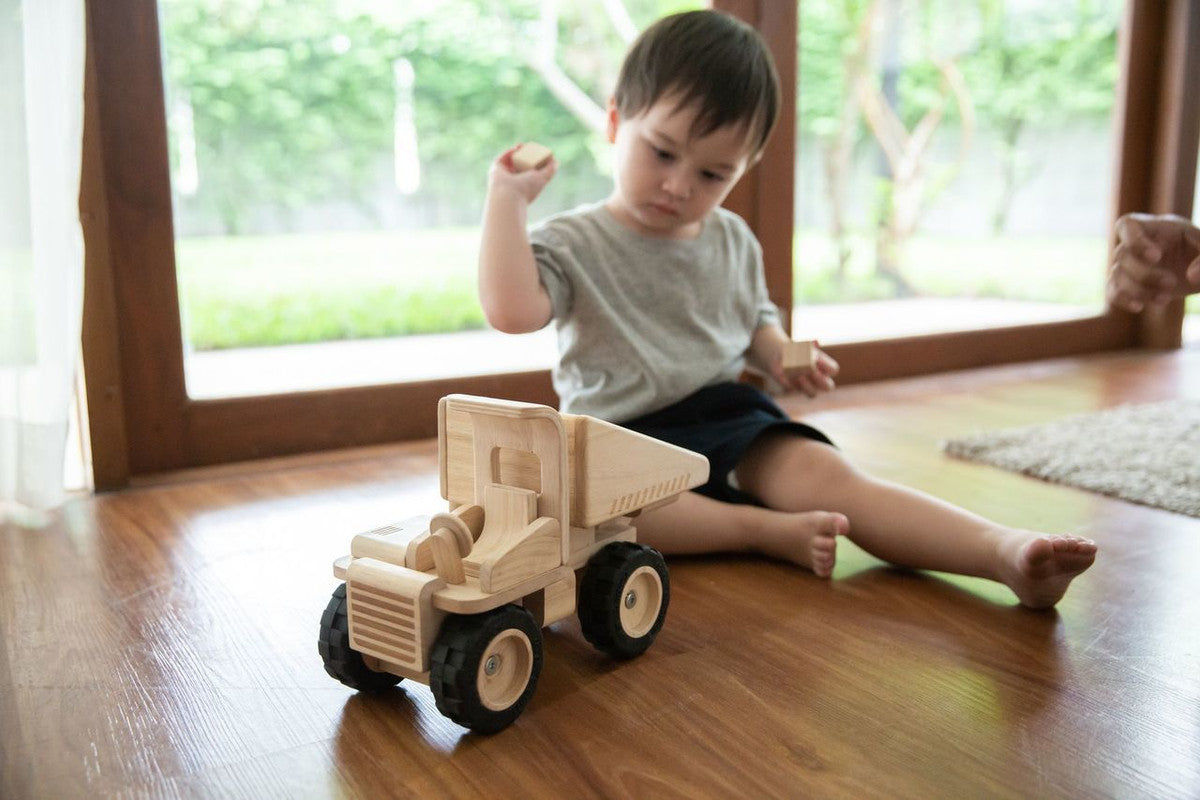 PlanToys Dump Truck — Wooden Toy Vehicle