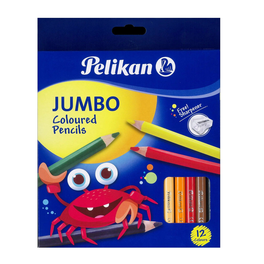 Pelikan Jumbo Colour Pencil Set, 12 Colours, 724062