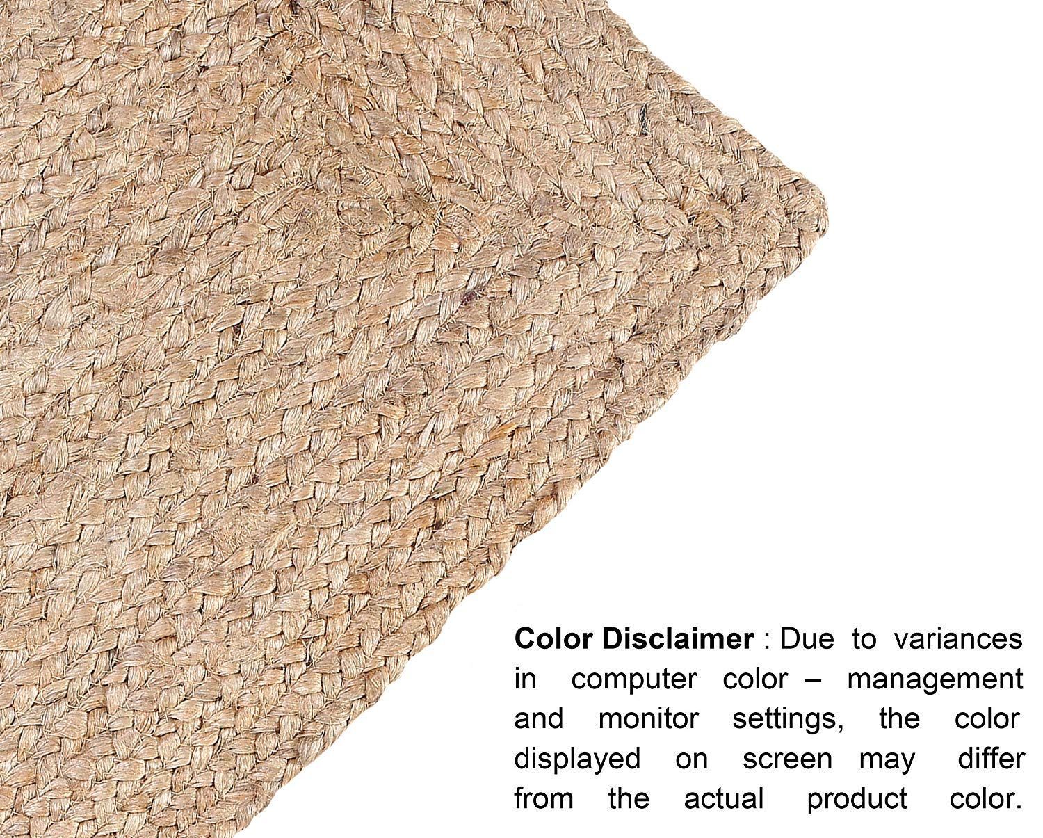 Live Beautiful ! Heat Resistant Natural Jute Braided Dining Table Runner Rustic Farmhouse Decor (Beige13X36 inch)