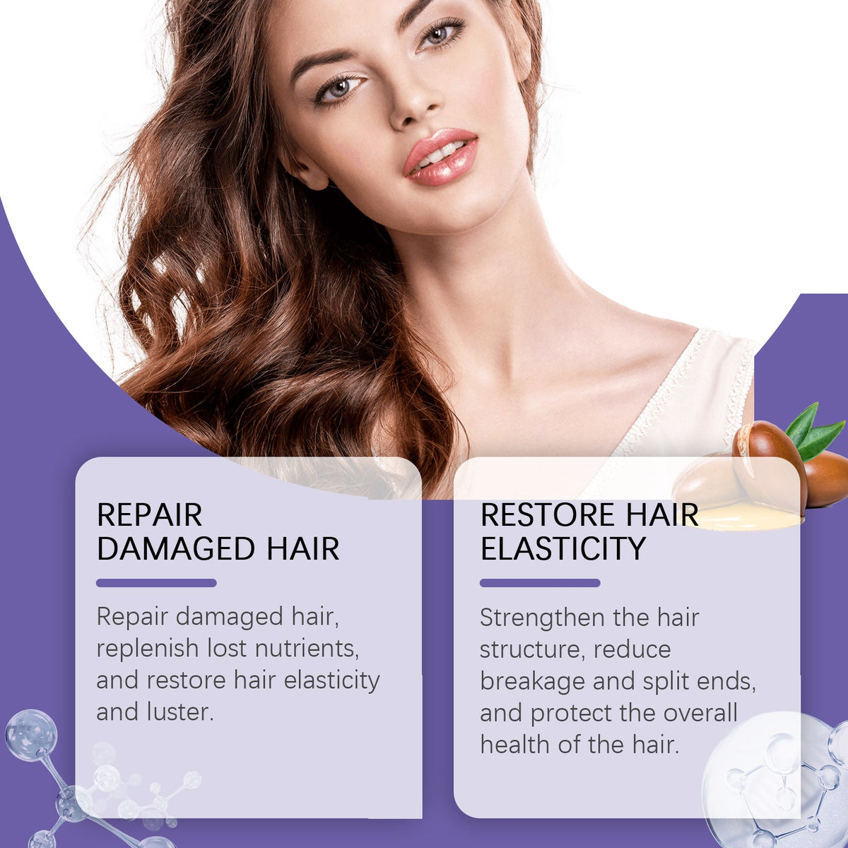 Argan Oil Volumizing Shampoo for Scalp Cleansing, Nourishing, Fluffy, Shiny Hair ,100ml