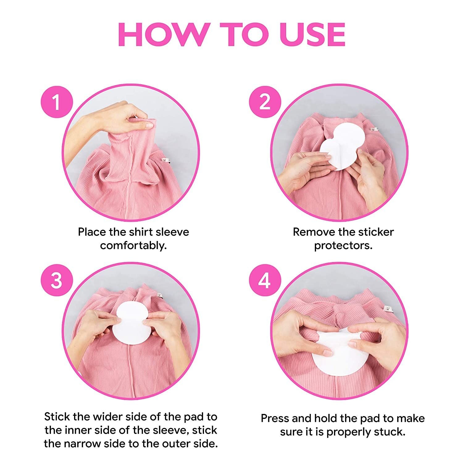 Women Underarm Sweat Pads Antiperspirant Sticker Armpit Anti Sweat Perspiration Patch