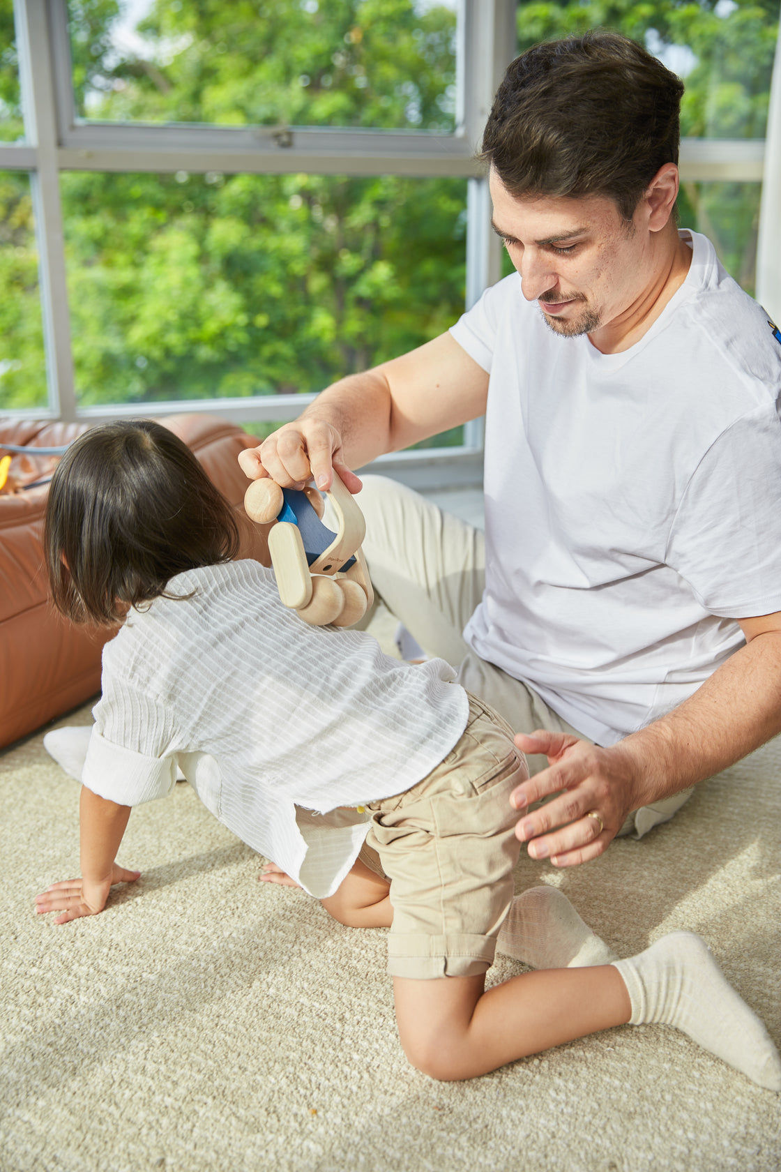 PlanToys Massage Roller — Wooden Wellness Toy