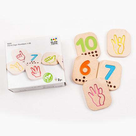 PlanToys Hand Sign Numbers 1 to 10