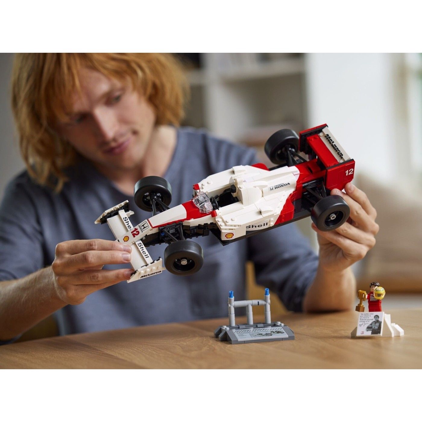 LEGO Icons McLaren MP4/4 & Ayrton Senna Building Set, Age 18+ Years