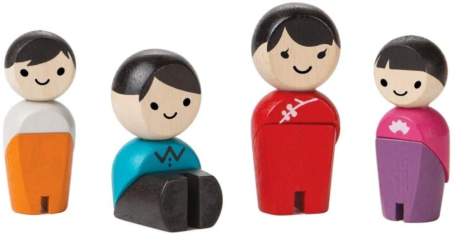 PlanToys Family III — Asian Family | Wooden Doll Set