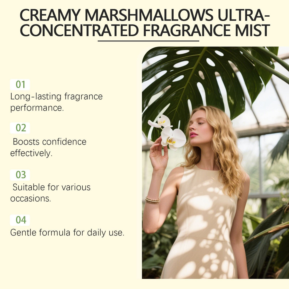 100ml Marshmallow Vanilla Body Mist with Sweet and Long Lasting