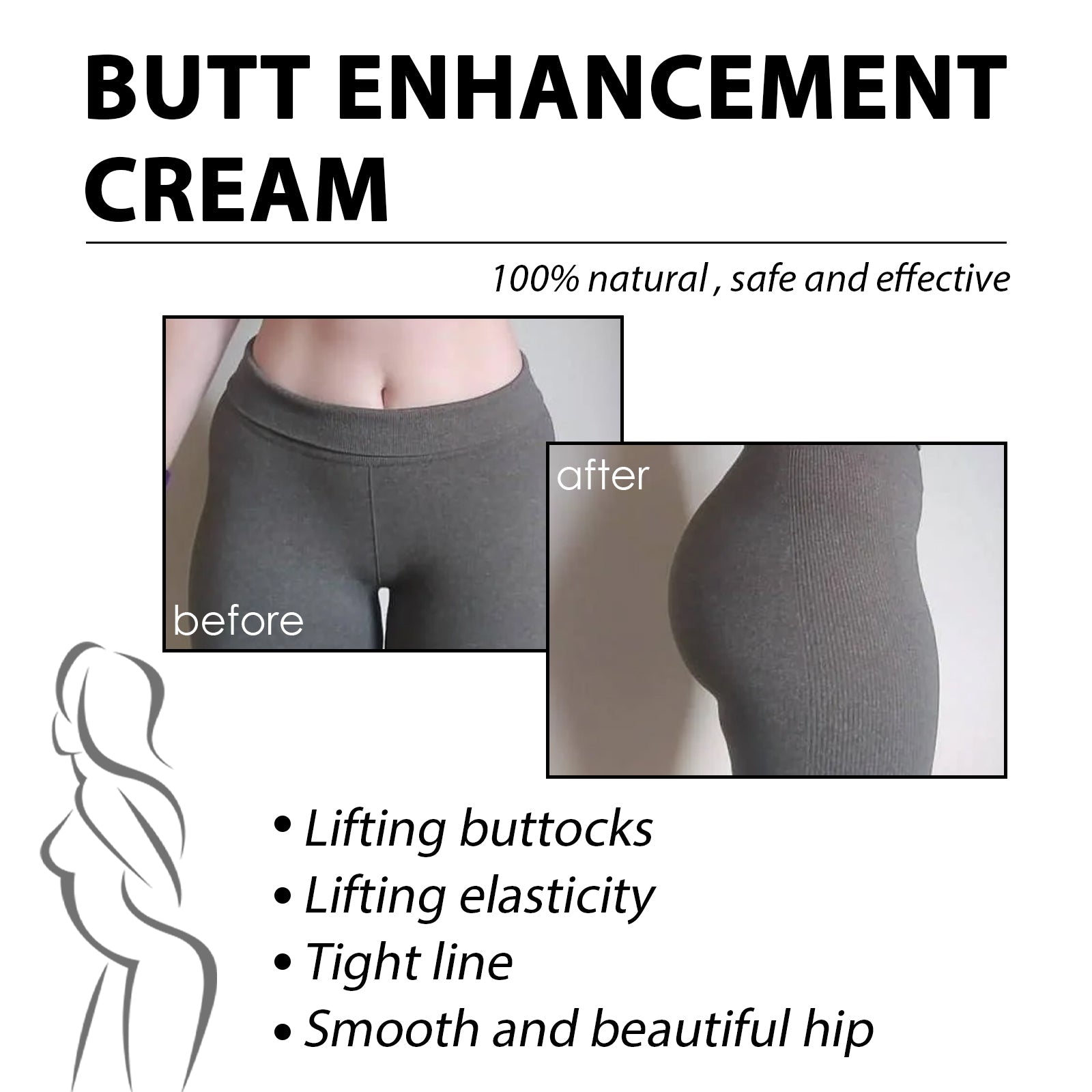 Best Firming Hips Cream for Moisturizing, Tightening, and Sculpting, Achieve a Beautiful Butt ,85g