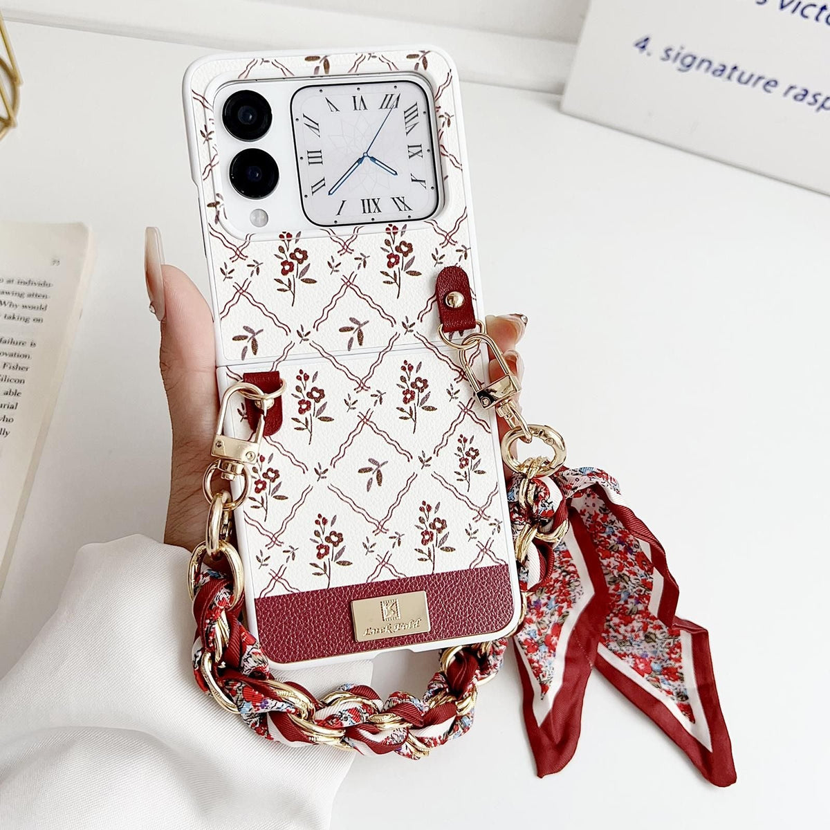 Luck Flower Pattern Strap Case For Huawei Nova Flip
