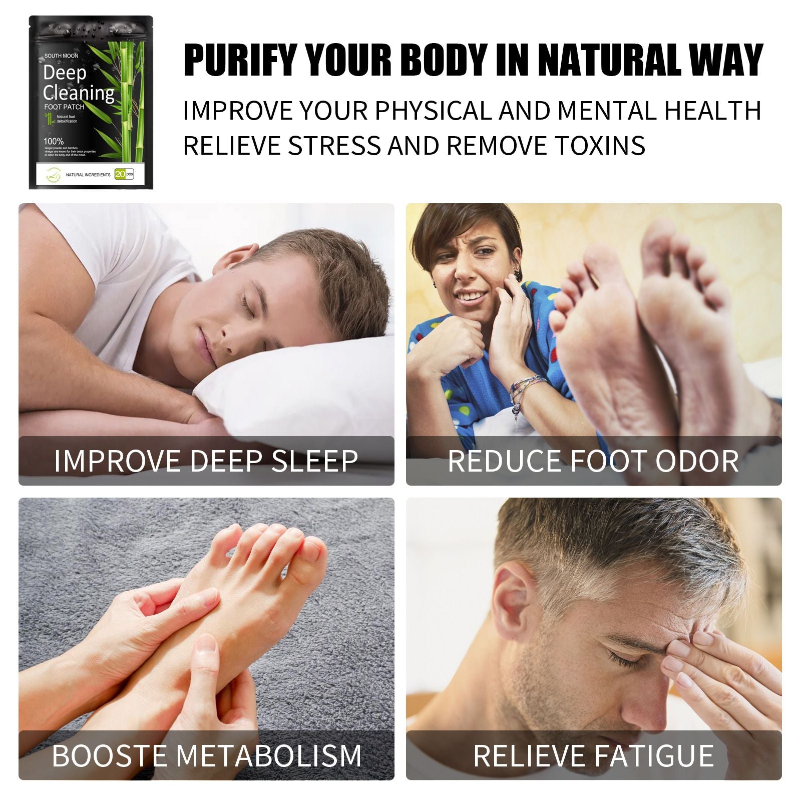 Herbal Foot Comfort Patches Relaxing Care 20pcs