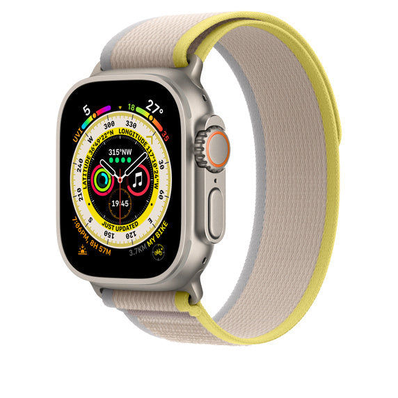 Ultra GPS + Cellular, 49mm Titanium Case with Trail Loop - M/L