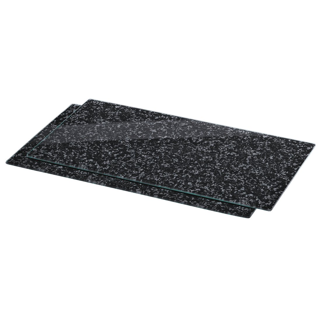 XAVAX 111020 Hob cover plate, pack of 2, "Granite" design, 52 cm x 30 cm