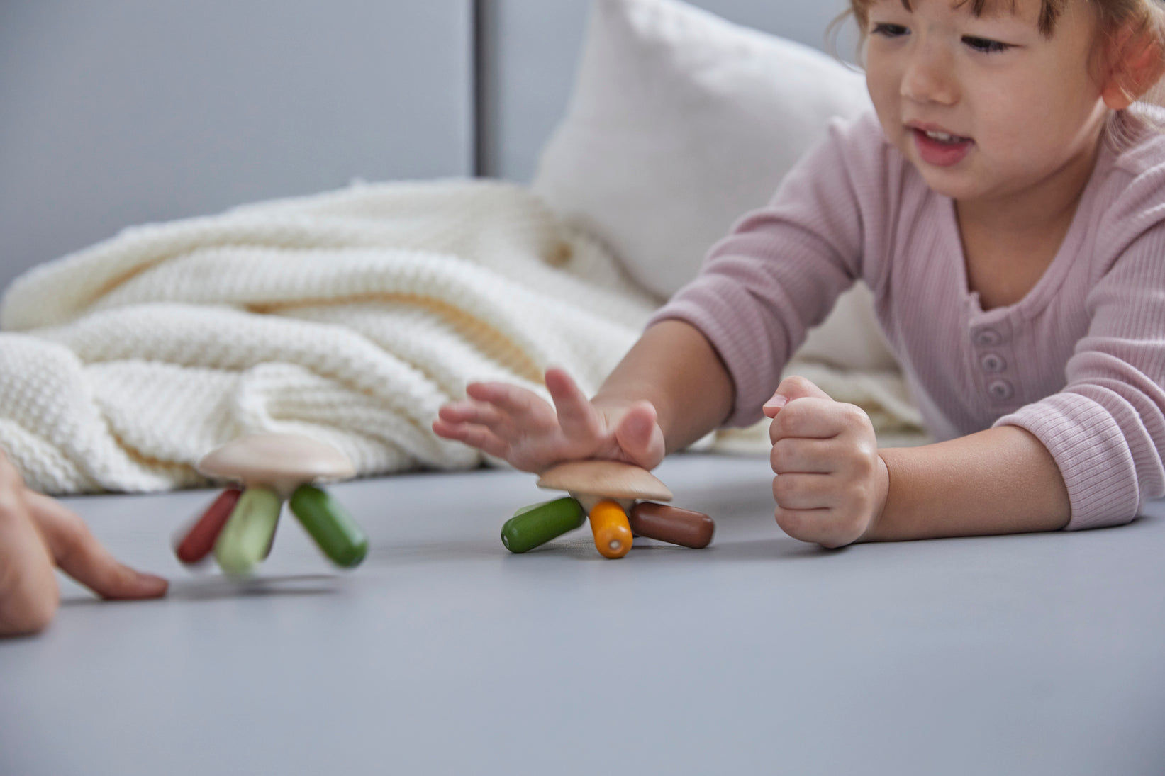 PlanToys Flexi Jellyfish — Modern Rustic | Wooden Baby Toy