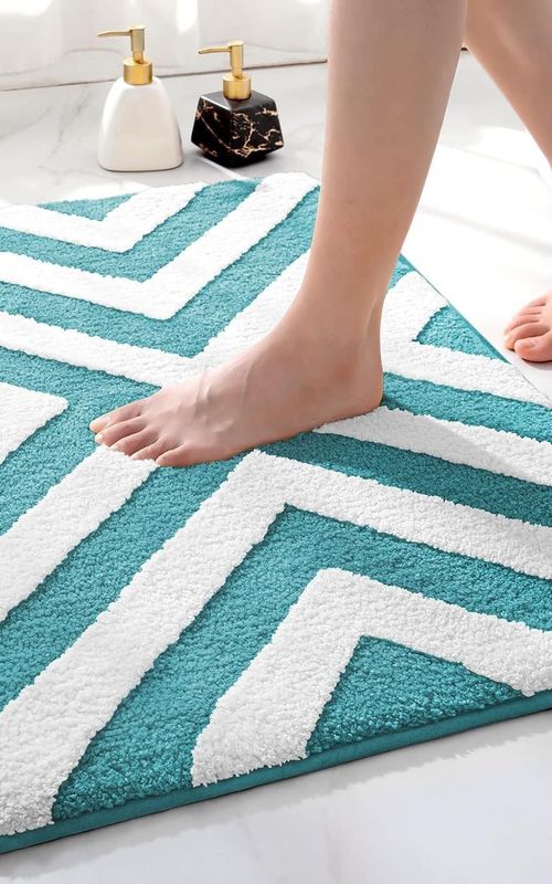 AIESY® Beautiful Luxury Rectangle Quick Dry Bath Mat