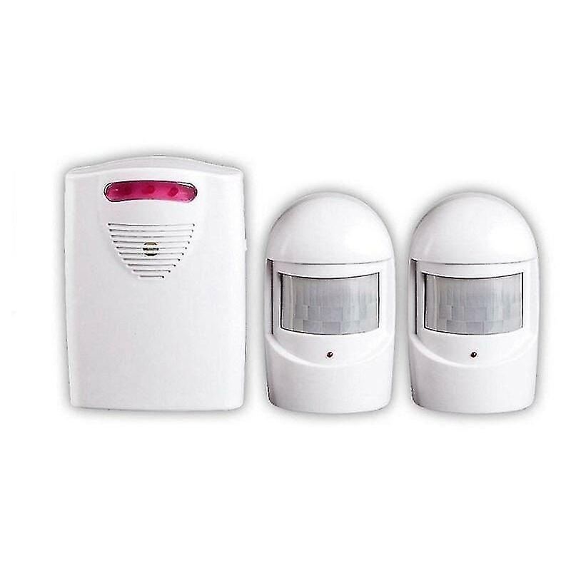 Security Alarm Systems, 1 Receiver And 2 Weatherproof Pir Motion Detectors For Yard/garage/barn,wireless Siren Kit For Port And Window Security Protec