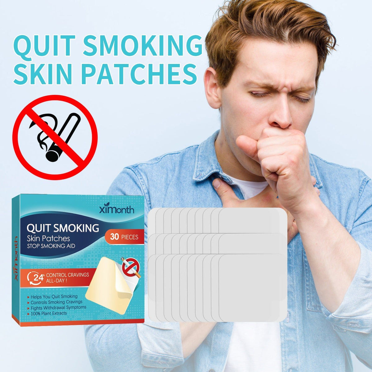 Body Care Patch, Natural Detox, Respiratory Support, Smoking Cessation, Fresh Comfort ,30pcs