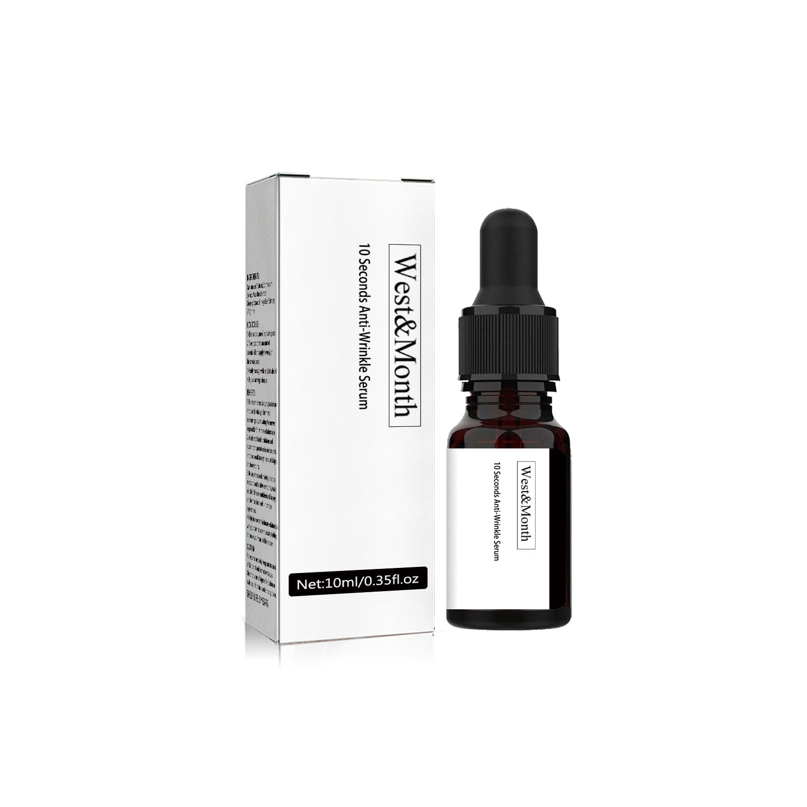 10 Sec Anti-Wrinkle Serum, Fade Fine Lines, Hydrating, Youthful Skin ,10ml/box