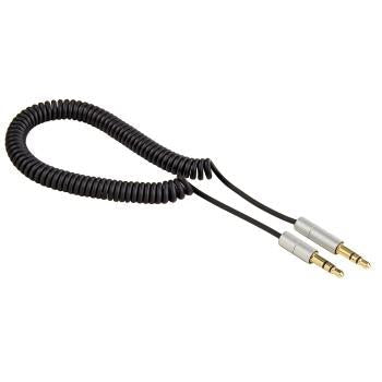 Hama  80854"AluLine" Coiled Cord, 3.5 mm jack plug - 3.5 mm jack plug, stereo, 1 m