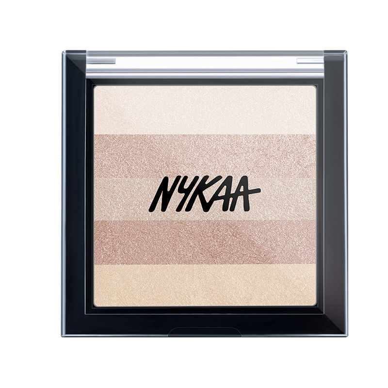 Nykaa Glow Goals! Shimmer Brick Highlighter Palette Good Old Gold