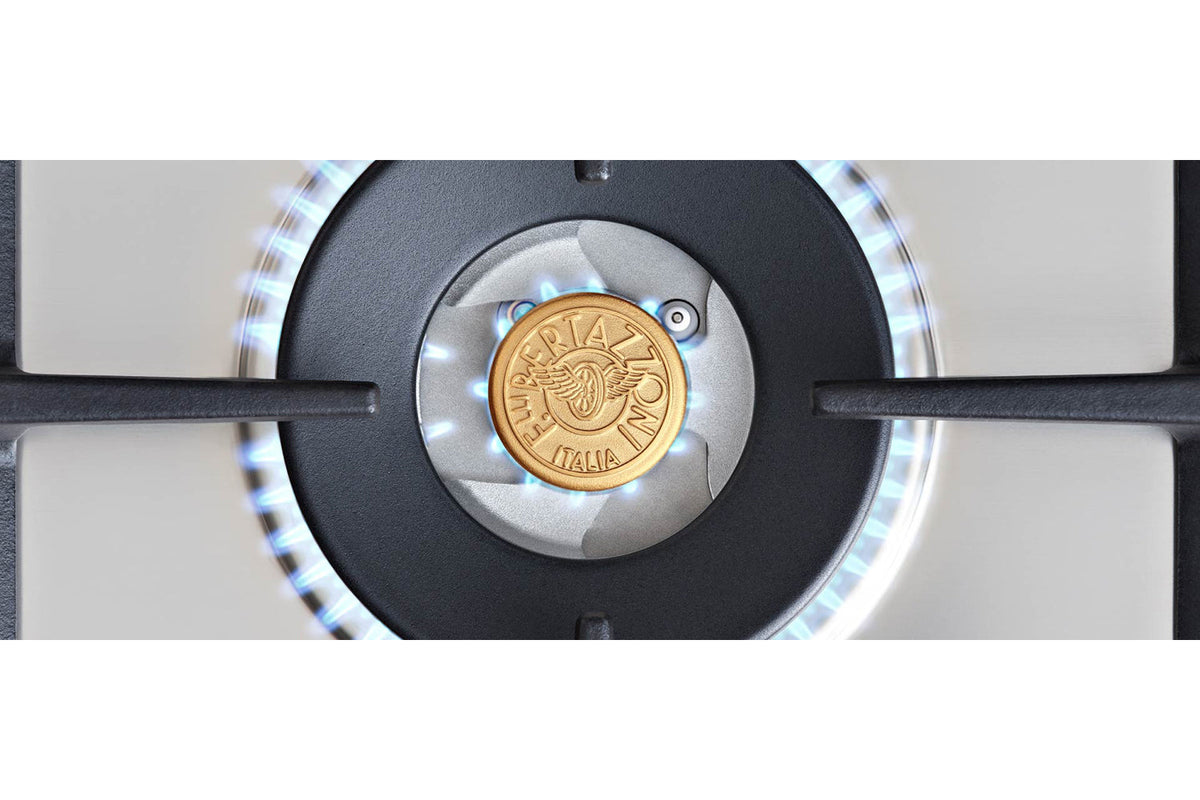Bertazzoni P905CPROX Professional Series Gas Hob with Central Dual Wok Burner, Stainless Steel, 90cm