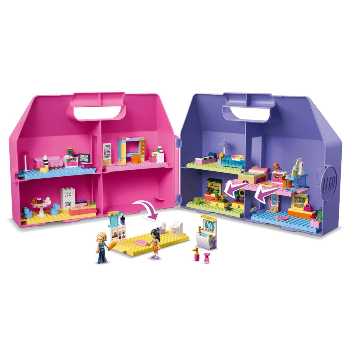 LEGO Friends 42697 Creative Dollhouse Suitcase Building Toy Set, 355 Pieces for Girls Ages 6 Years and Above