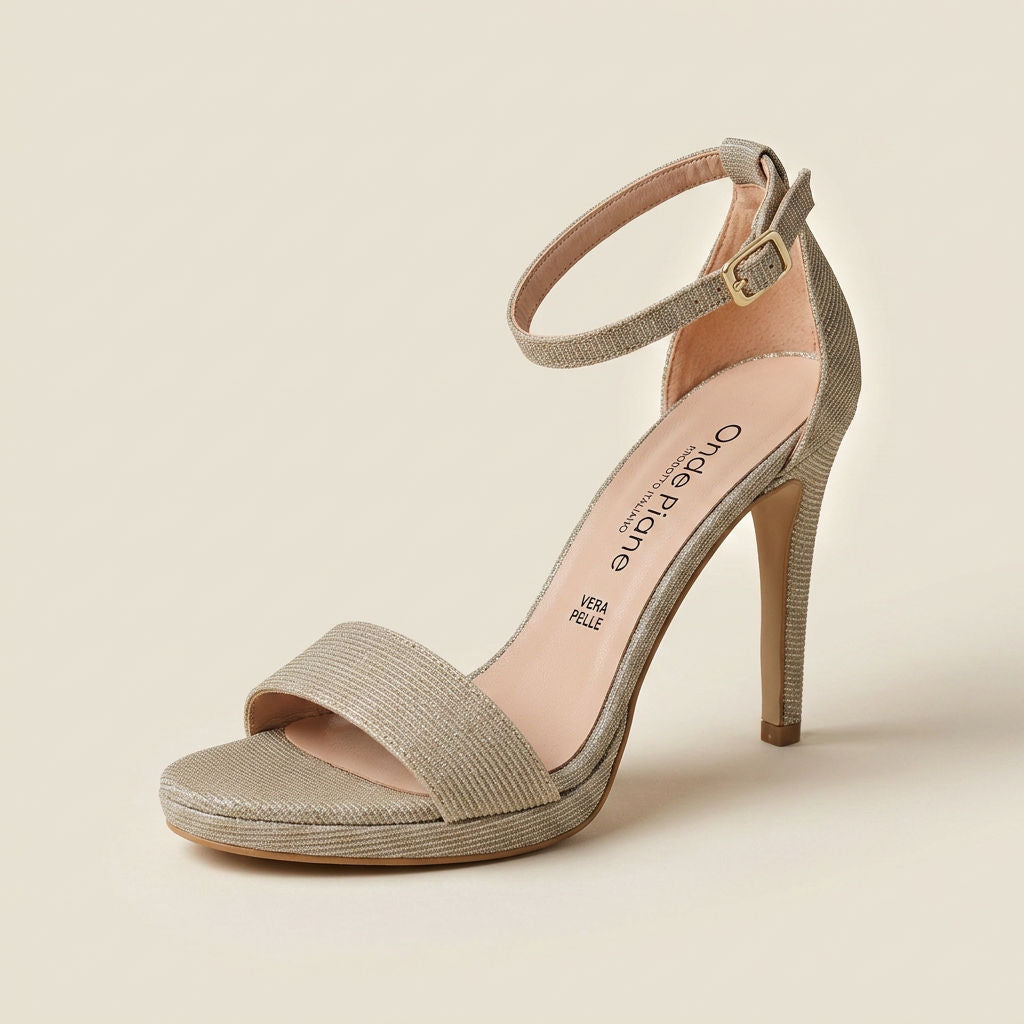 KOAN Onde Piane Stardust Platinum Stiletto Sandal