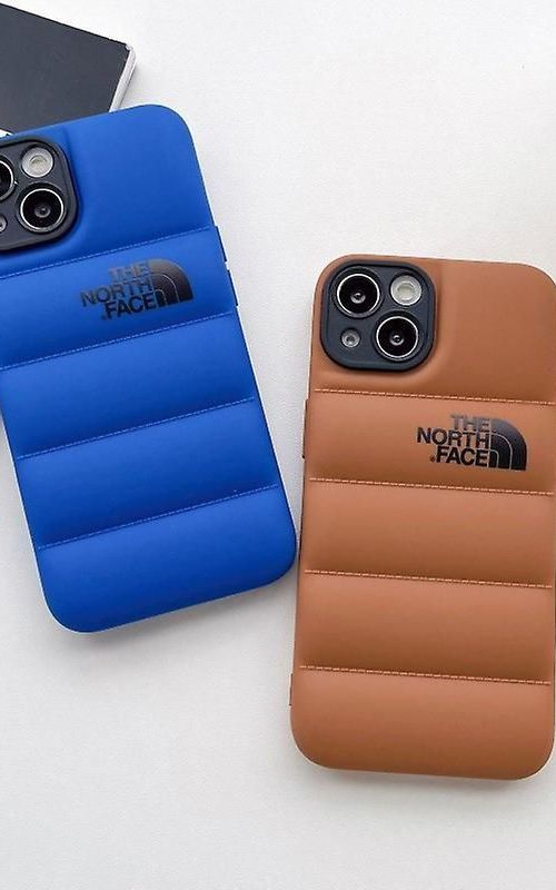 For iPhone 14/14 Pro/14 Plus/14 Pro Max - Winter Down Jacket 3D Puffer Soft Cloth Phone Case