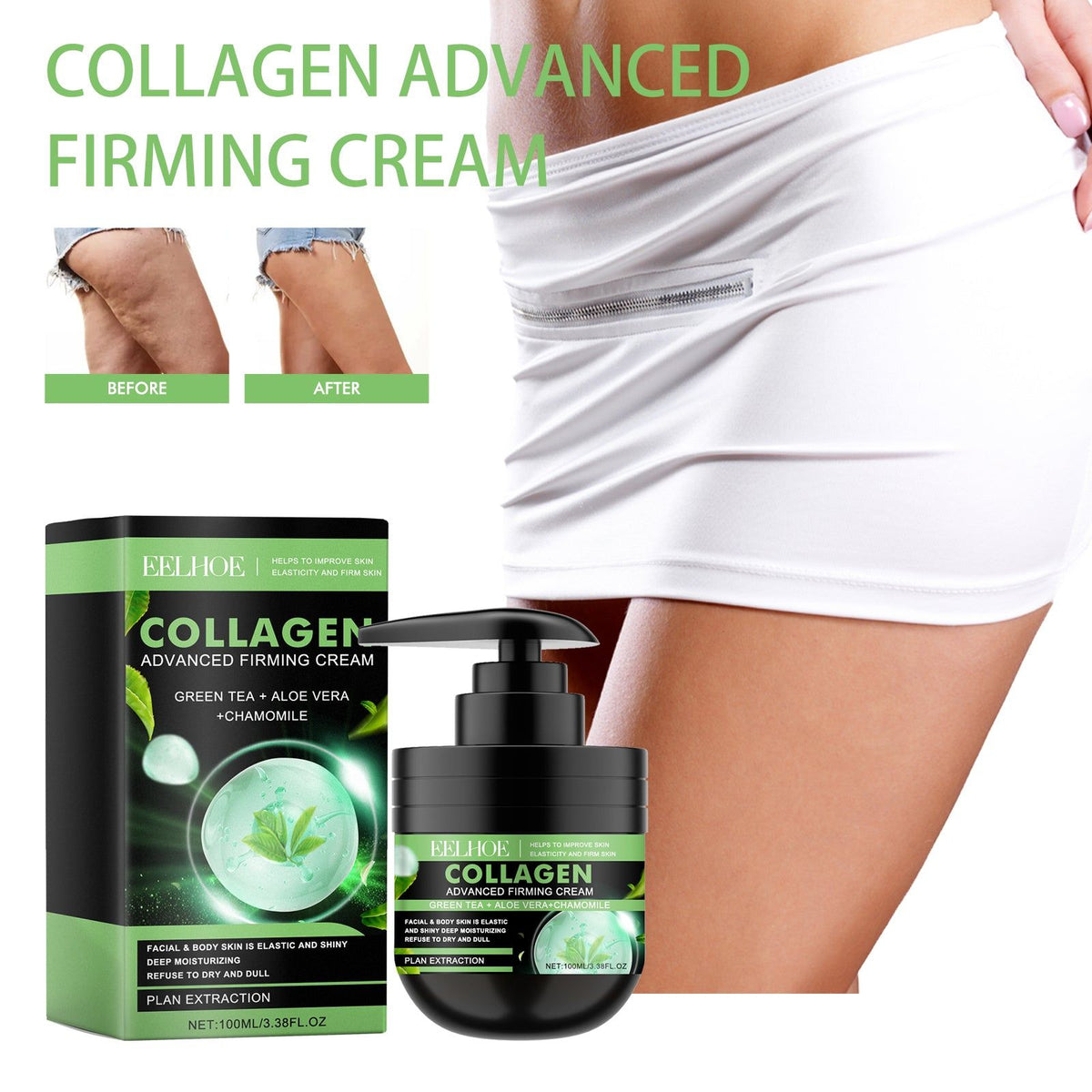 Collagen Firming Body Cream, Deep Moisturizer for Smooth, Youthful Skin ,100ml