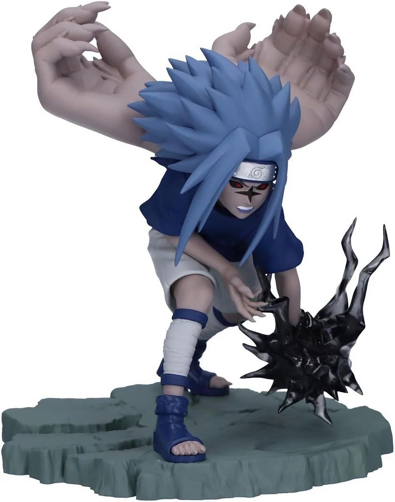 Banpresto Memorable Saga Naruto Shippuden Sasuke Uchiha Cursed Seal Transformation Figure, 9.91cm