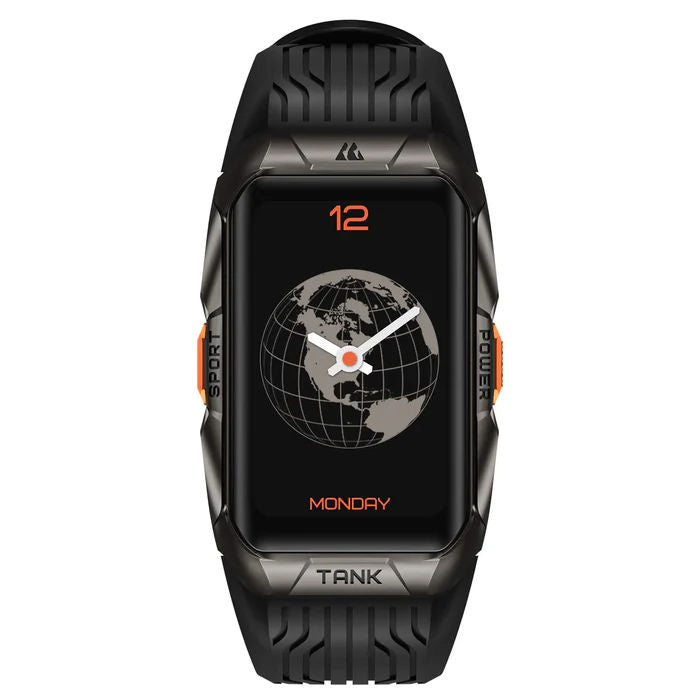 KOSPET Tank X2 Ultra GPS Smartwatch with 1.64” AMOLED Display, Bluetooth Calling, Military Grade & 5ATM Waterproof, Black