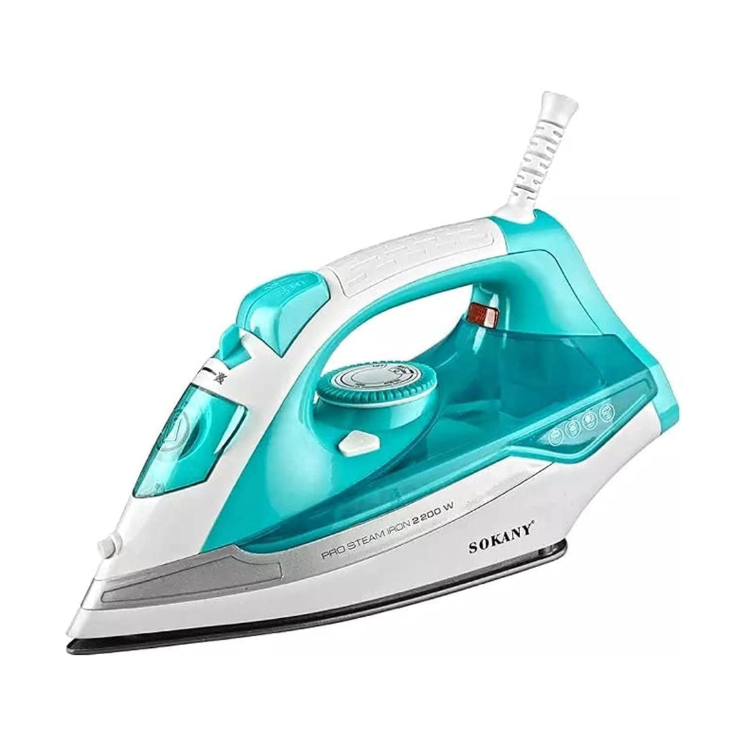 Sokany 2200W Steam Iron Powerful Dry & Steam Iron with Adjustable Temperature, Model SK-YD-2116, P24-343