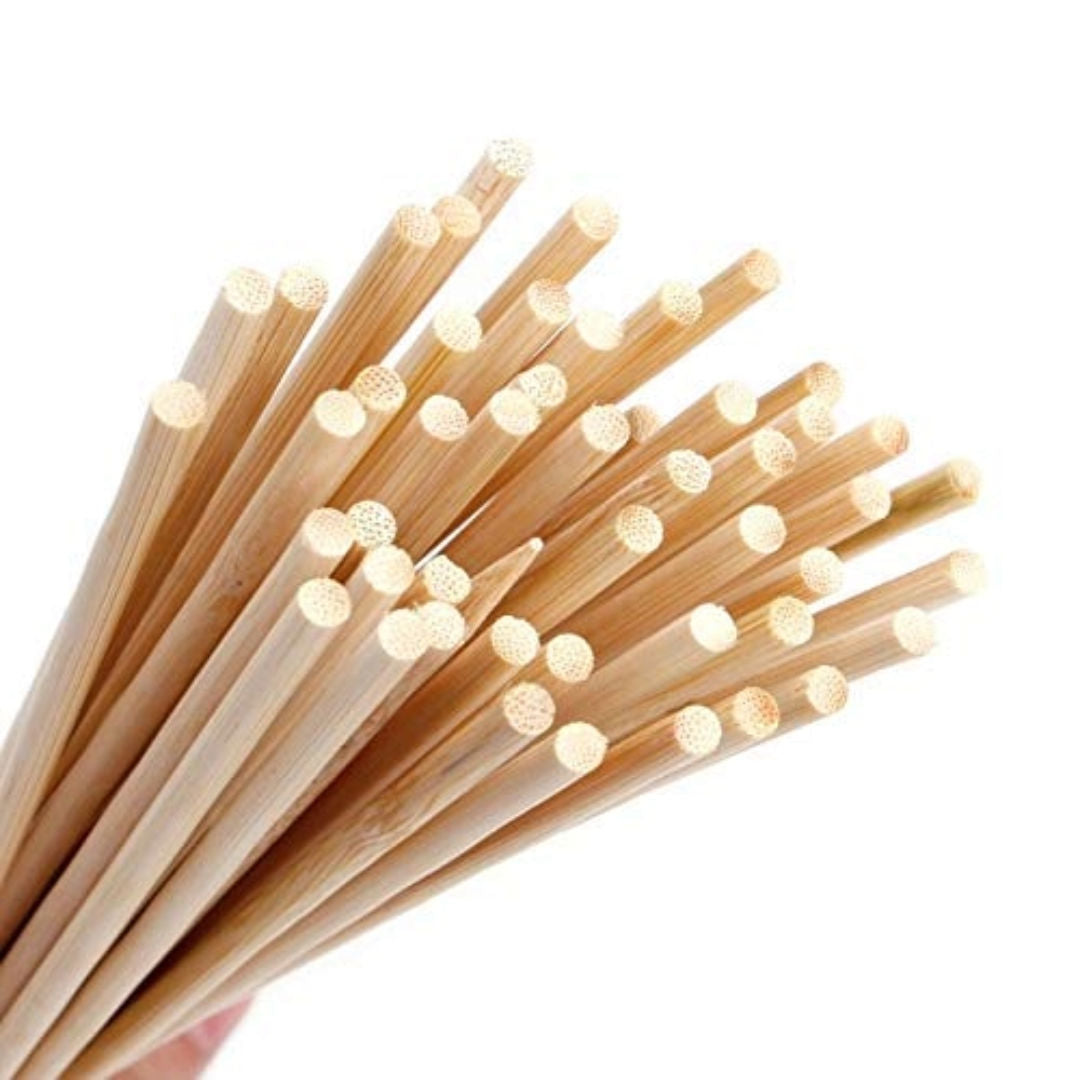 RSC 14 Inch BBQ Flat Wooden Skewers Pack of 24 Grilling & Kebab Sticks, Model P15-382