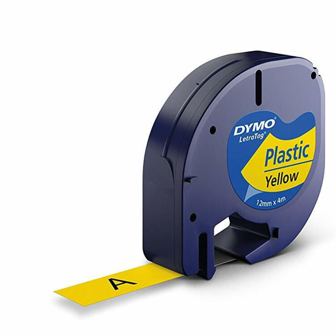 Dymo Label Tape, LT Paper Labels, 12mmx4m