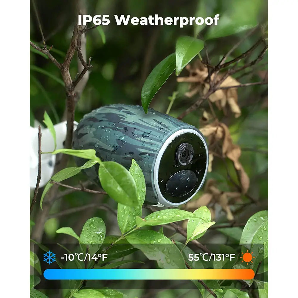 Reolink Go Plus B4GB2K01 4MP 2K 4G LTE Battery Security Camera with Person & Vehicle Detection